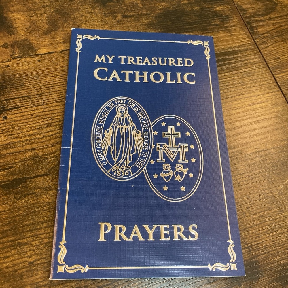 My Treasured Catholic Prayers Sisters of Charity Booklet Dark Blue Catholic